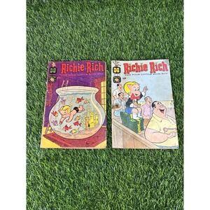 Lot of 2 Vintage Harvey Comics Richie Rich Nov #51 & #63 Complete Fair/Good